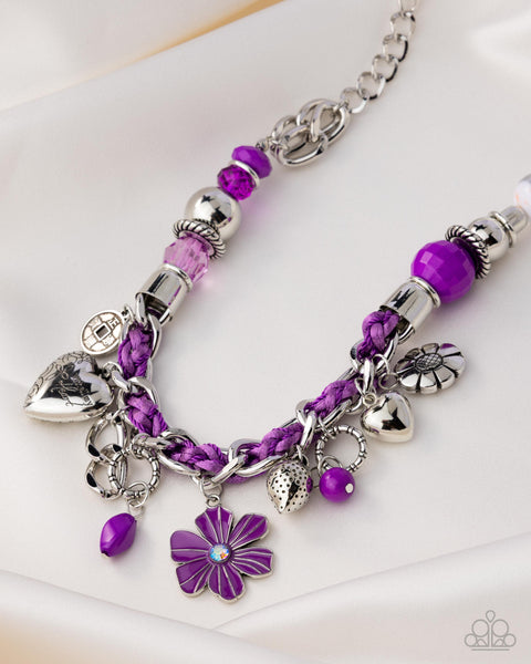 Coming Soon Paparazzi 
Charmed, I Am Sure - Purple Necklace