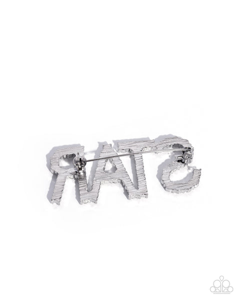 Paparazzi Superstar Sum - White Brooch