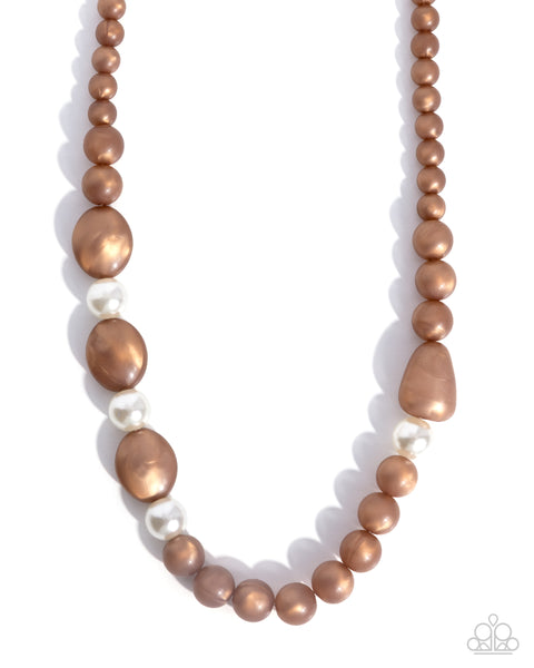 COMING SOON Paparazzi 
Malibu Mosaic - Brown Necklace