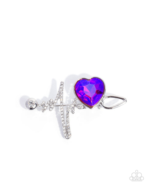 Paparazzi Medical Hero - UV Shimmer Pink Brooch