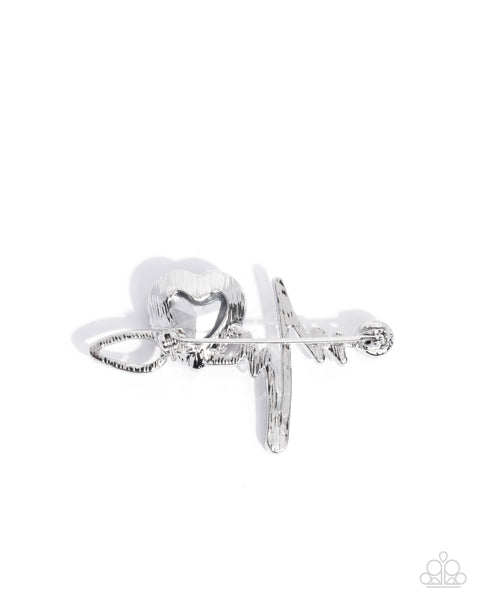 Paparazzi Medical Hero - UV Shimmer Pink Brooch