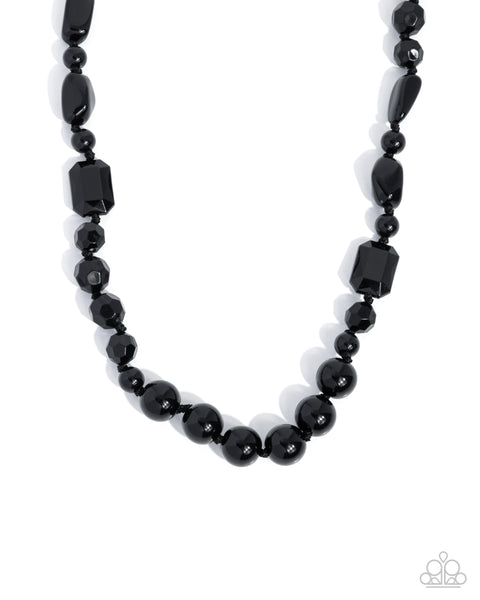 COMING SOON Paparazzi Socialite Shapes - Black Necklace