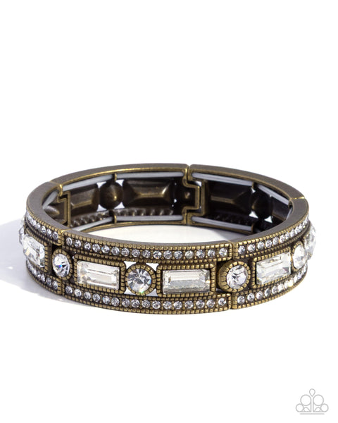 COMING SOON Paparazzi Twinkling Tiers - Brass Bracelet