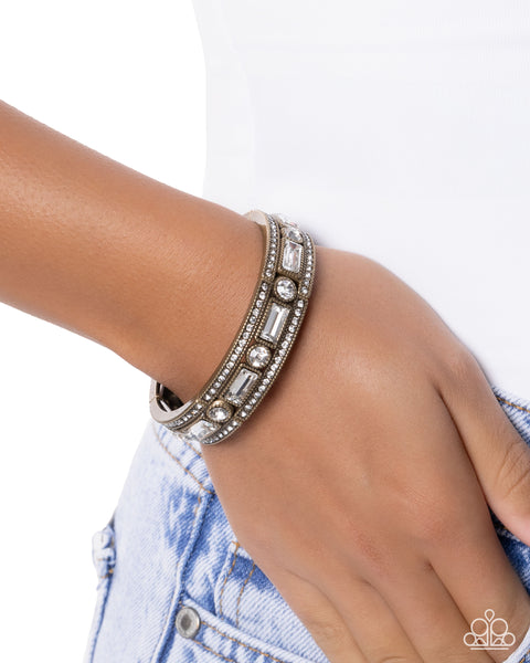 COMING SOON Paparazzi Twinkling Tiers - Brass Bracelet
