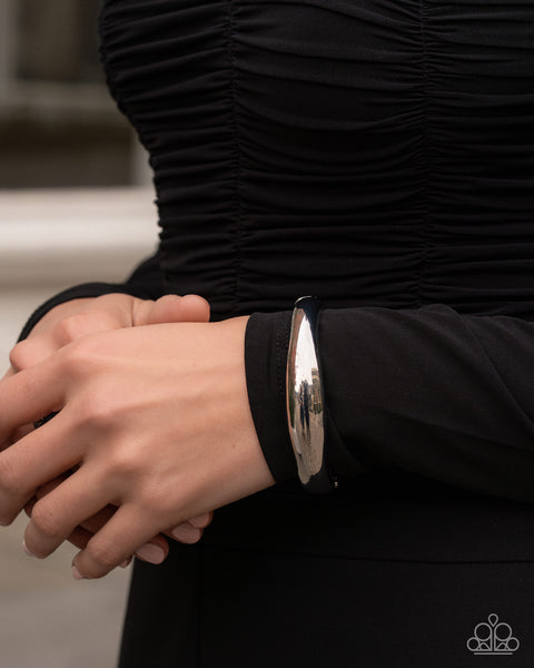 COMING SOON Paparazzi Stackable Sheen - Silver Bangle Bracelet