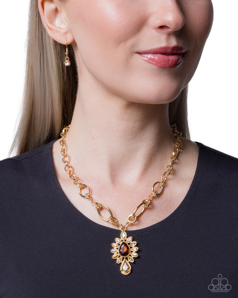 COMING SOON Paparazzi 
Standout Strut - Brown Necklace