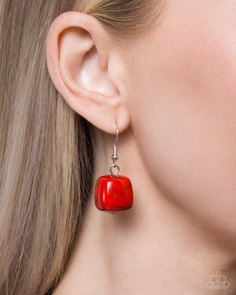 Paparazzi Dramatic Dare - Red Necklace