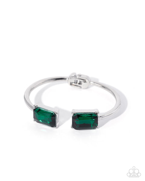 COMING SOON Paparazzi Immediate Icon - Green Hinged Bracelet
