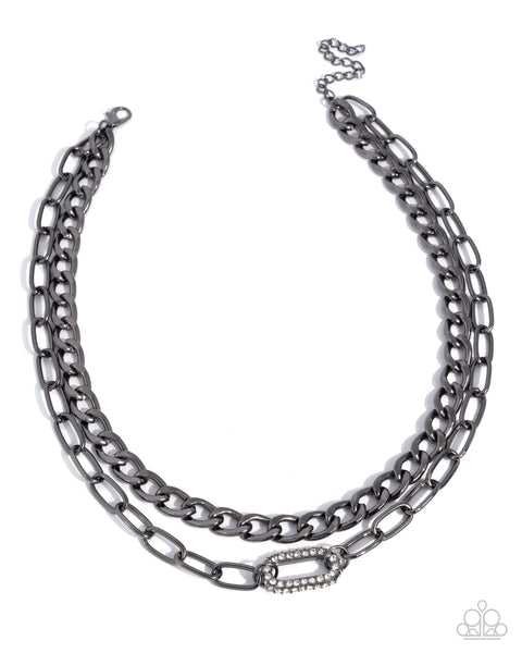 Paparazzi Lethal Luminescence - Black Necklace