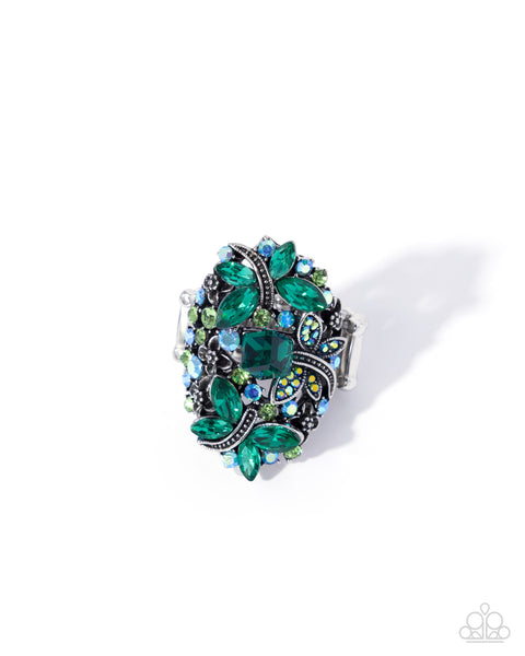 Paparazzi Endearing Etiquette - Green Ring