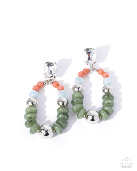 COMING SOON Paparazzi Cosmopolitan Color - Green Earrings