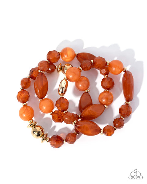 Paparazzi Tropical Tribute - Orange Bracelet