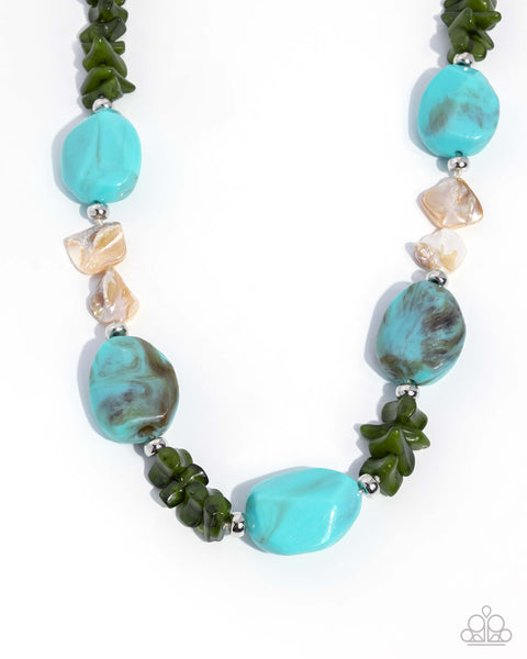 Paparazzi Coastal Cha Cha - Blue Necklace