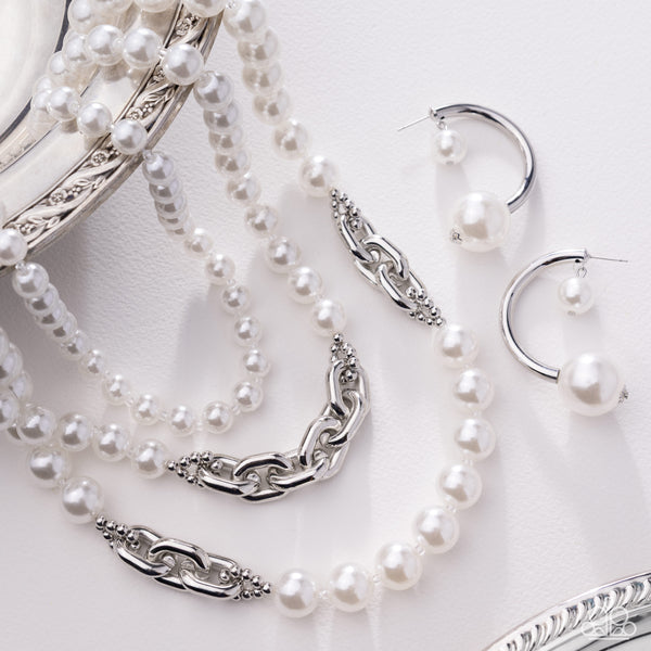 Paparazzi Fiercely 5th Avenue Pearl- Complete Set