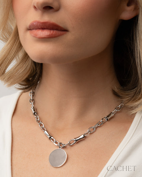 Paparazzi Extravertie - Rhodium Necklace