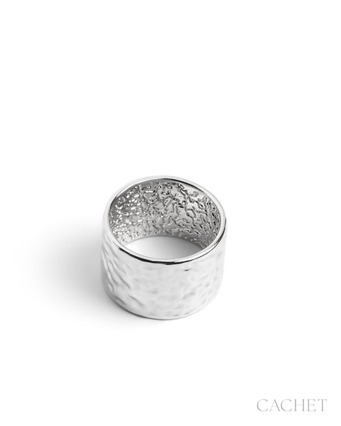 Paparazzi Cachet Forgée Rhodium Ring Silver