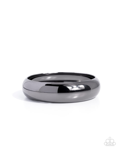 COMING SOON Paparazzi Sleek Shanty - Black Bangle Bracelet