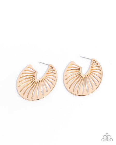 Paparazzi Sunset Silhouette - Gold Earrings