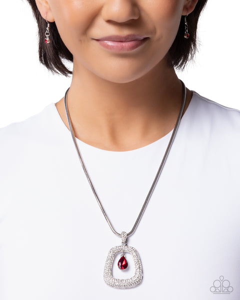 COMING SOON Paparazzi Scattered Spell - Red Necklace