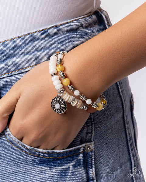 COMING SOON Paparazzi Iconic Introduction - White Bracelet