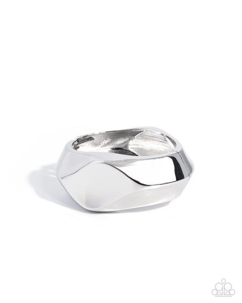 COMING SOON Paparazzi 
Robust Reveal - Silver Cuff Bracelet