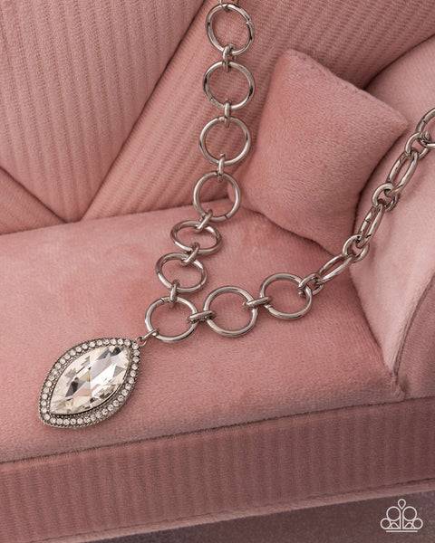 COMING SOON Paparazzi Sophisticated Sheen - White Necklace