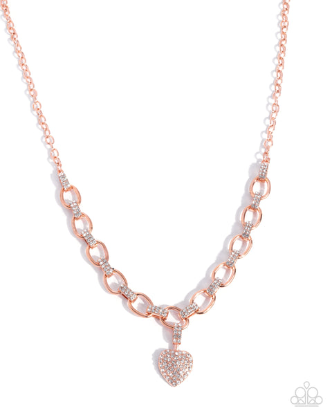 Paparazzi Sweetheart Swoon - Copper Necklace