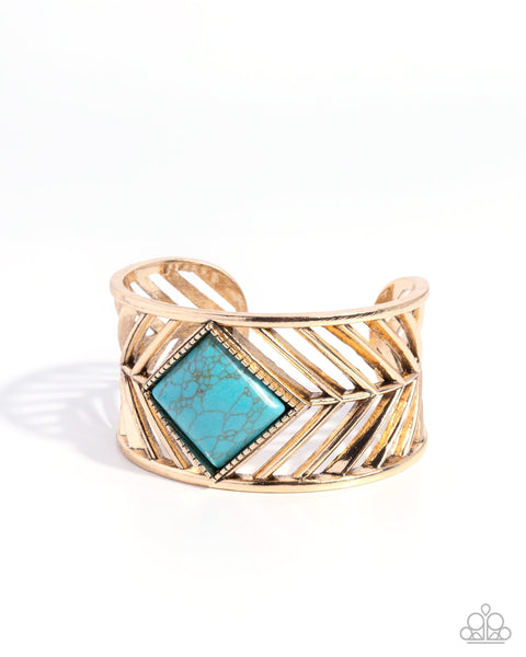 COMING SOON Paparazzi 
Square Spell Cuff Bracelet, Rustic Red Carpet Necklace, Sunset Silhouette & Divine Deserts Ring Gold Set