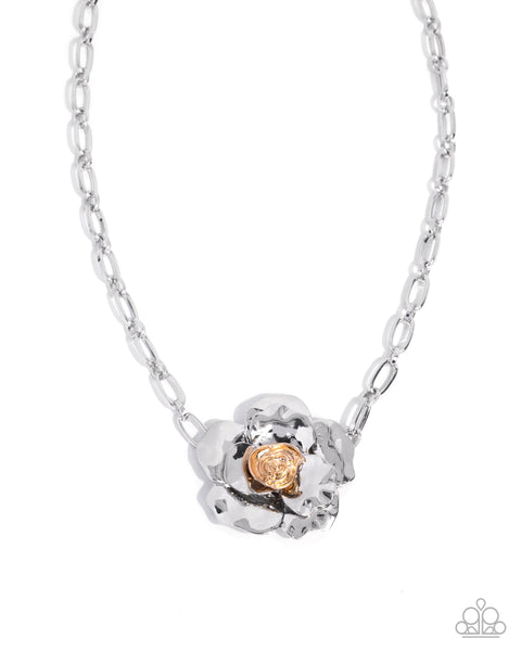 COMING SOON Paparazzi Flourishing Fanfare - Silver Necklace
