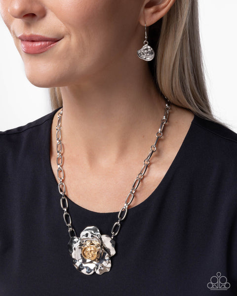 COMING SOON Paparazzi Flourishing Fanfare - Silver Necklace
