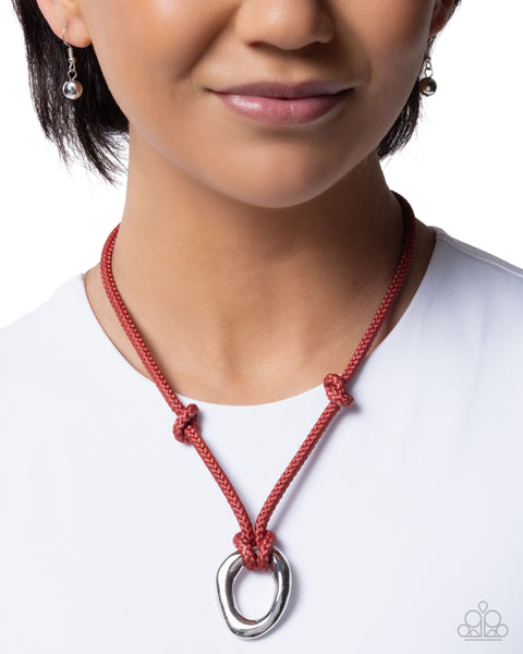 COMING SOON Paparazzi Straightforward Suave - Red Necklace