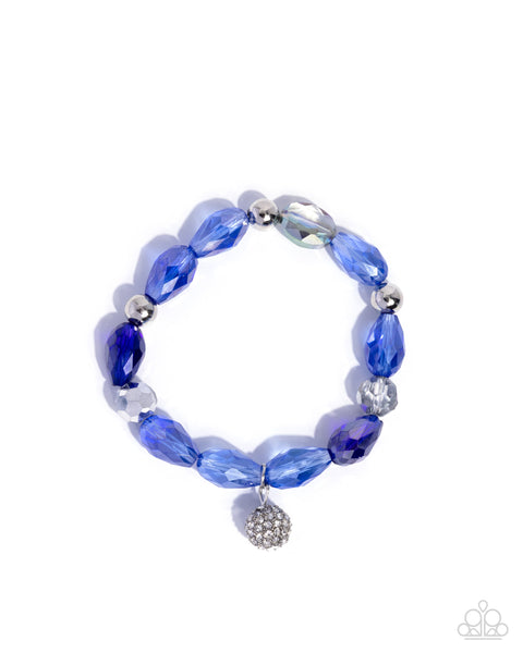 COMING SOON Paparazzi 
Colorful Chapter - Blue Charm Bracelet