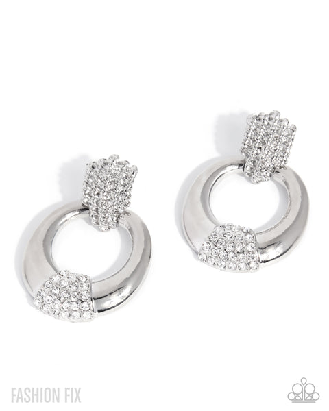 Paparazzi Sass Of The Day - White Earrings