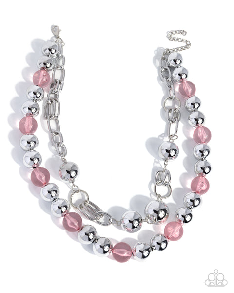 COMING SOON Paparazzi 
Memorable Maestro - Pink Necklace