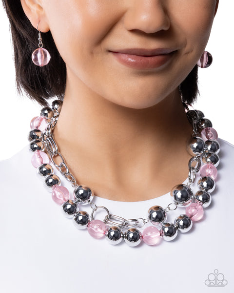 COMING SOON Paparazzi 
Memorable Maestro - Pink Necklace