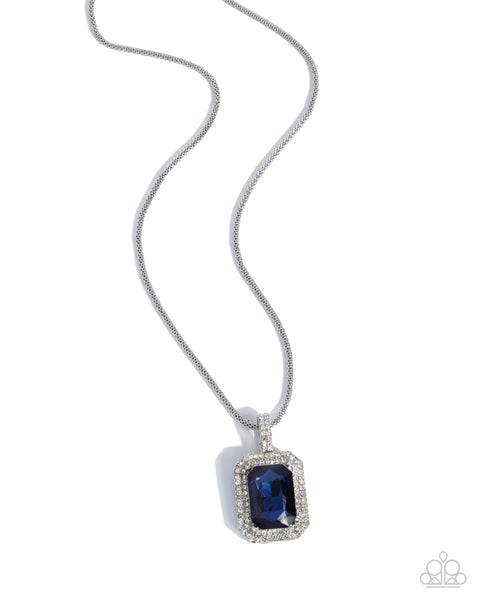 COMING SOON Paparazzi 
Exaggerated Emerald - Blue Necklace