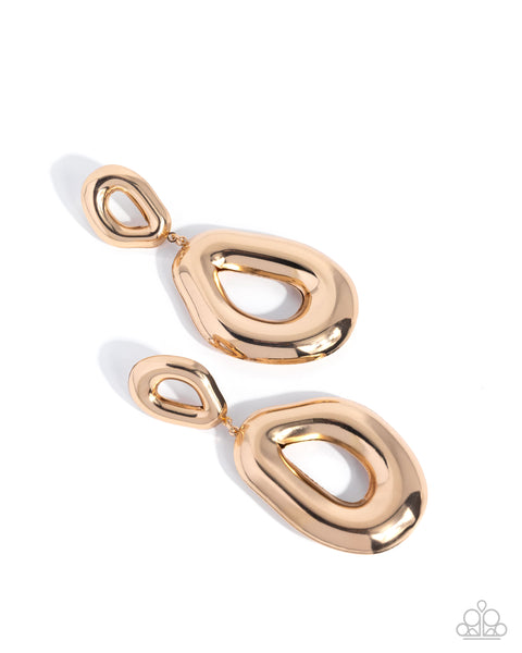 Coming Soon Paparazzi 
QUICK as Thieves - Gold Earrings