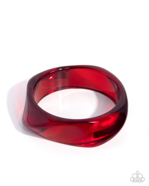 COMING SOON Paparazzi Affixed Allegro - Red Bangle Bracelet