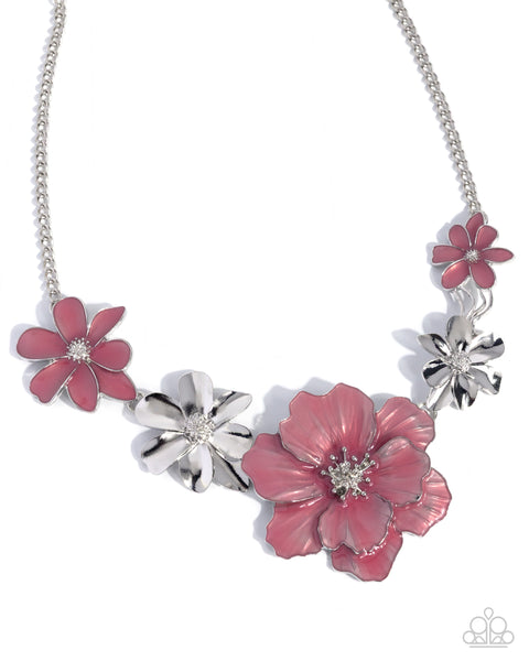 COMING SOON Paparazzi Bouquet Bunch - Pink Necklace
