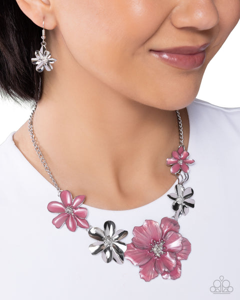 COMING SOON Paparazzi Bouquet Bunch - Pink Necklace