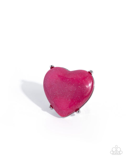 Paparazzi Heartfelt Hallmark - Pink Ring