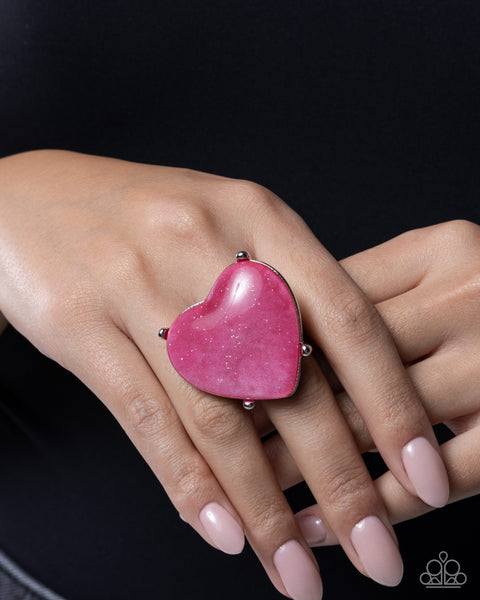 Paparazzi Heartfelt Hallmark - Pink Ring