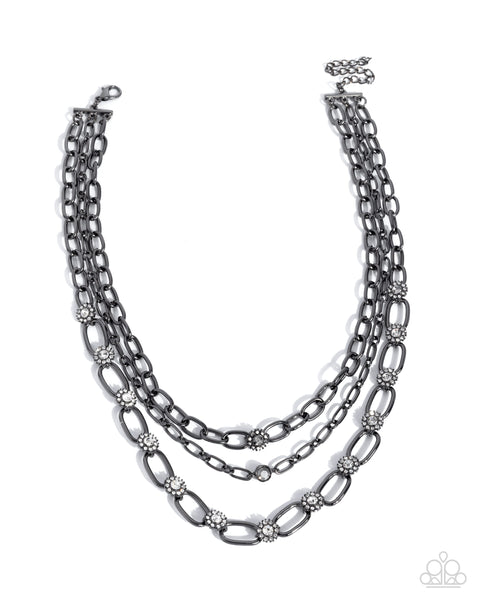 COMING SOON Paparazzi 
Ceaseless Confidence - Black Necklace