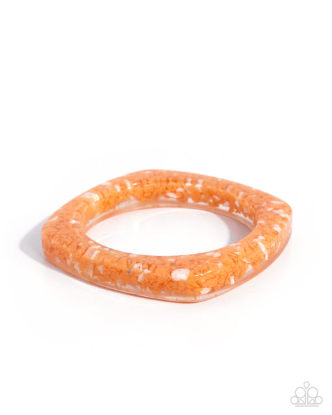 Paparazzi Slow Sophistication - Orange Bangles