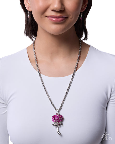 COMING SOON Paparazzi 
Beauty and the BLING Flower Pink Necklace