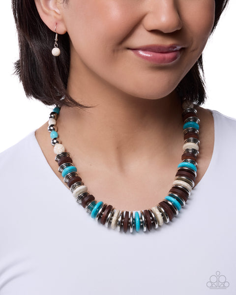 Paparazzi Rustic Release - White Necklace
