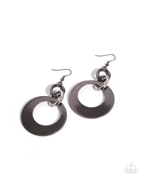 COMING SOON Paparazzi Simply Serious - Black Earrings
