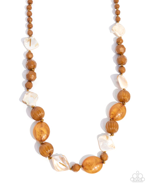 Paparazzi Sensational Symphony - Brown Necklace