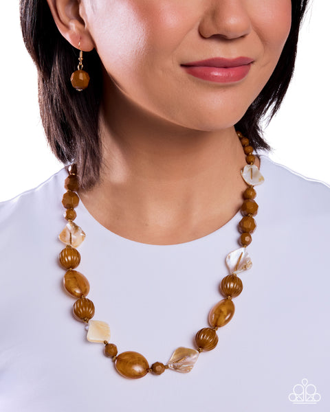 Paparazzi Sensational Symphony - Brown Necklace