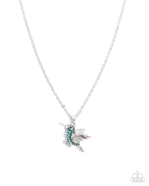 COMING SOON Paparazzi 
Harmonious Hummingbird - Green Necklace